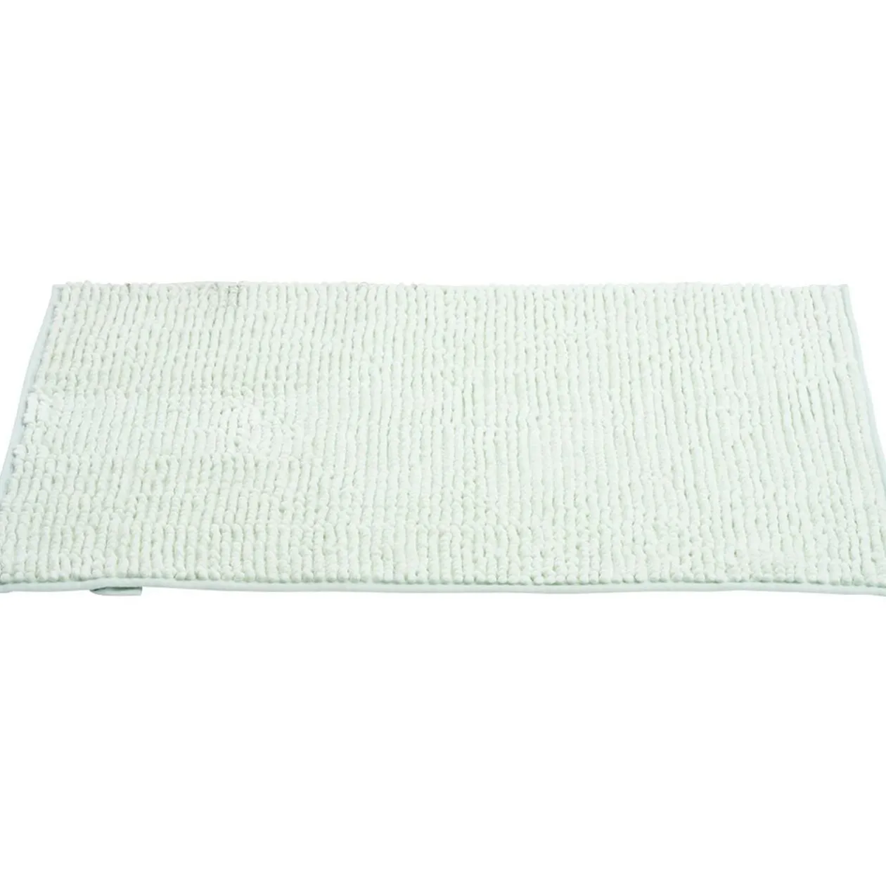 Tapis de salle de bain chenille vert 45x65cm