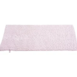 Tapis de salle de bain chenille rose 45x65cm