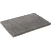 Tapis de salle de bain chenille gris grand modèle