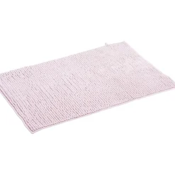 Tapis de salle de bain chenille rose grand modèle