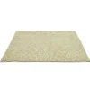 Tapis de salle de bain chenille beige 80x50cm
