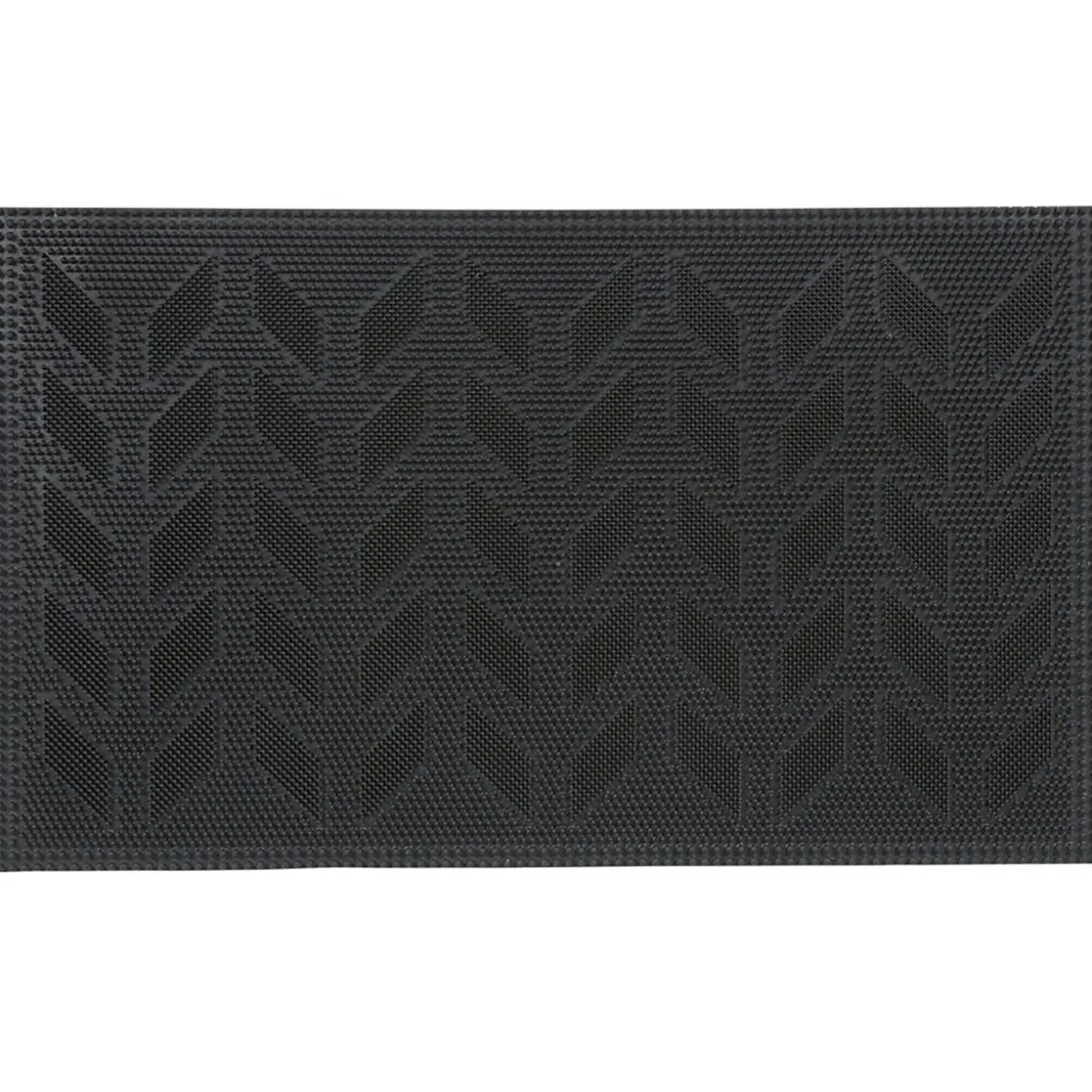 Tapis d'entrée rectangulaire picot antidérapant noir