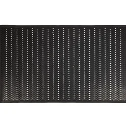 Tapis d'extérieur noir grand format