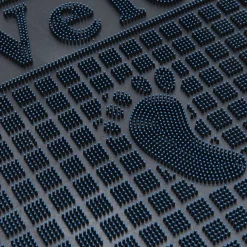 Tapis d'extérieur pvc design Welcome 44,5x74,5 cm