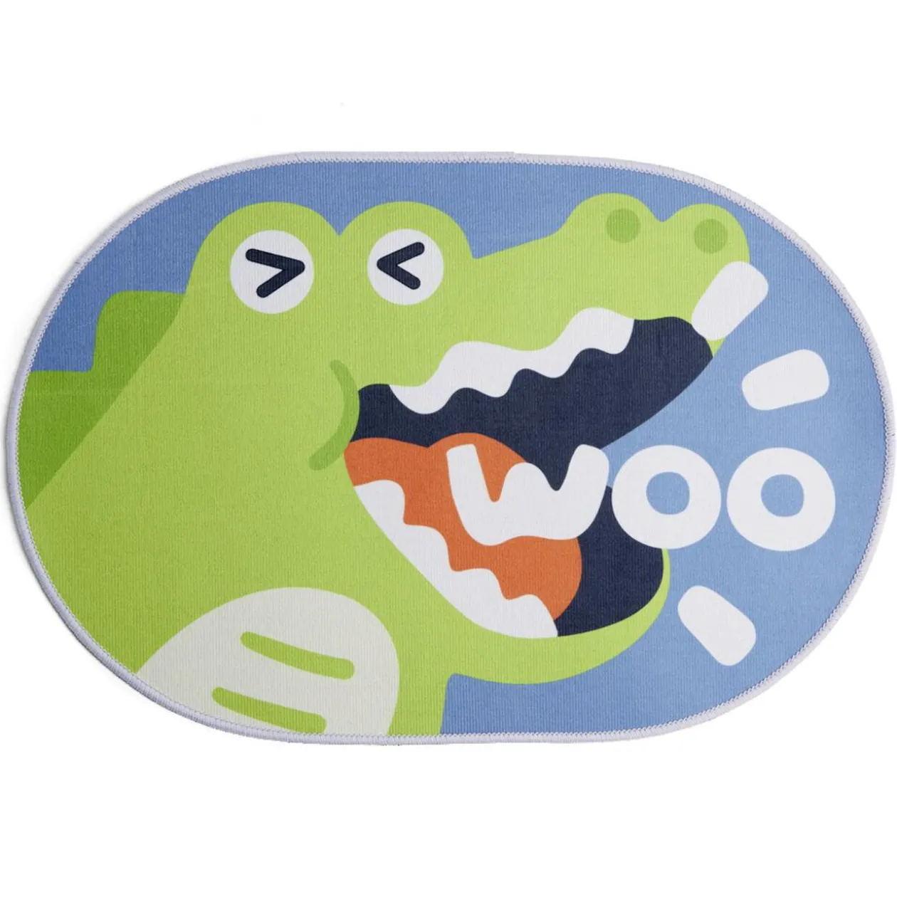 Tapis enfant licorne ou crocodile polyester 40x60cm - 2 modèles