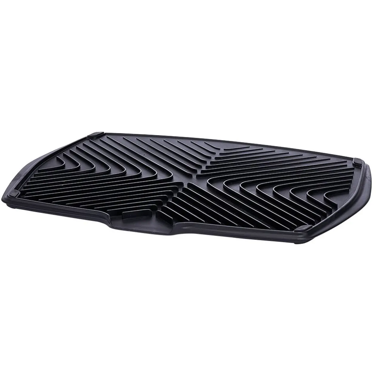 Tapis égouttoir à vaisselle en plastique noir