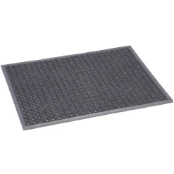 Tapis grattant antidérapant lavable gris