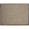 Tapis intérieur antipoussière absorbant beige et noir 80x60cm