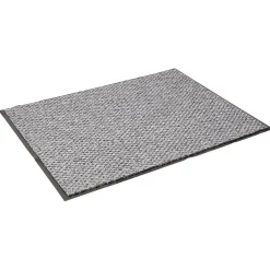Tapis intérieur antipoussière absorbant gris et noir 80x60cm