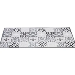 Tapis intérieur extérieur vinyle décor carreau de ciment 99x49 cm