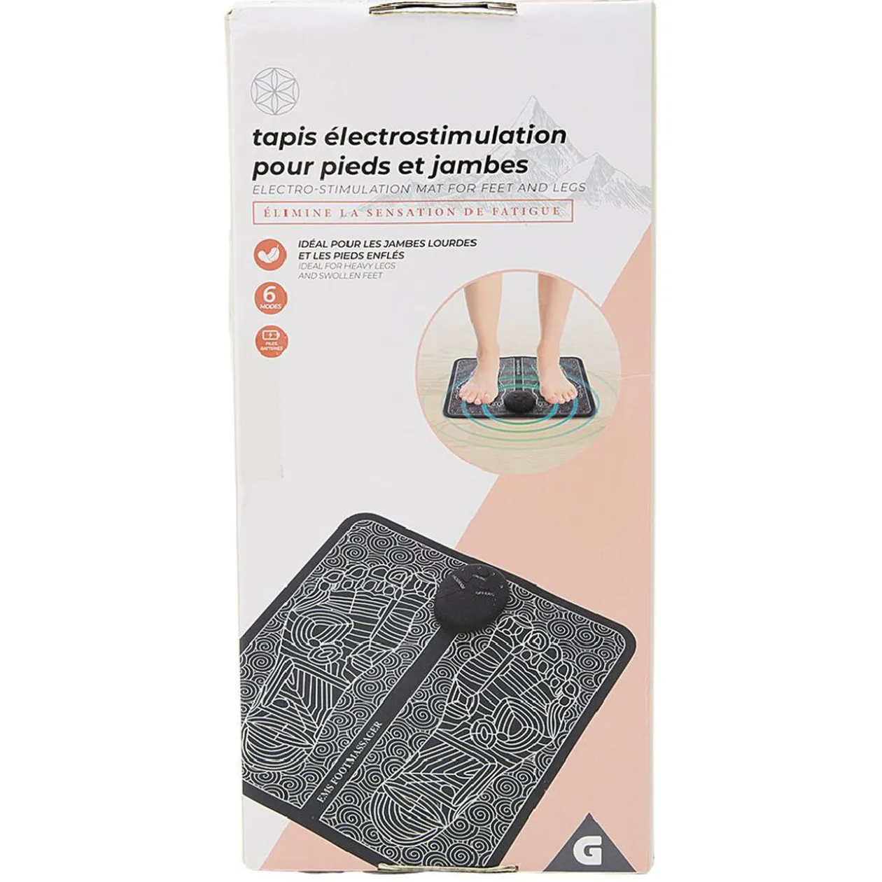 Tapis électrostimulation pour pieds et jambes