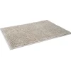 Tapis pour salle de bain chenille uni gris 45x65cm