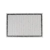 Tapis rectangulaire imprimé graphique blanc et noir