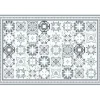 Tapis rectangulaire vinyle motif carreau de ciment 150 x 100 cm