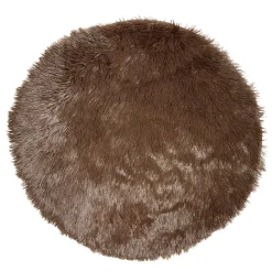 Tapis rond fausse fourrure Ø60cm