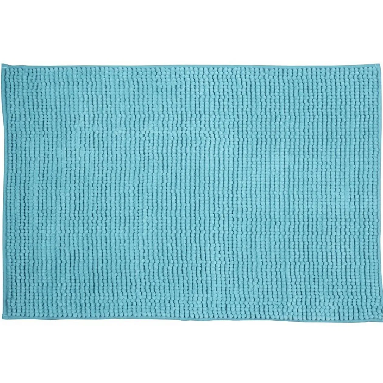 Tapis salle de bain chenille bleu