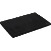 Tapis salle de bain chenille uni noir
