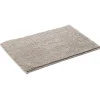 Tapis salle de bain chenille uni taupe