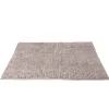 Tapis salle de bain chenille taupe
