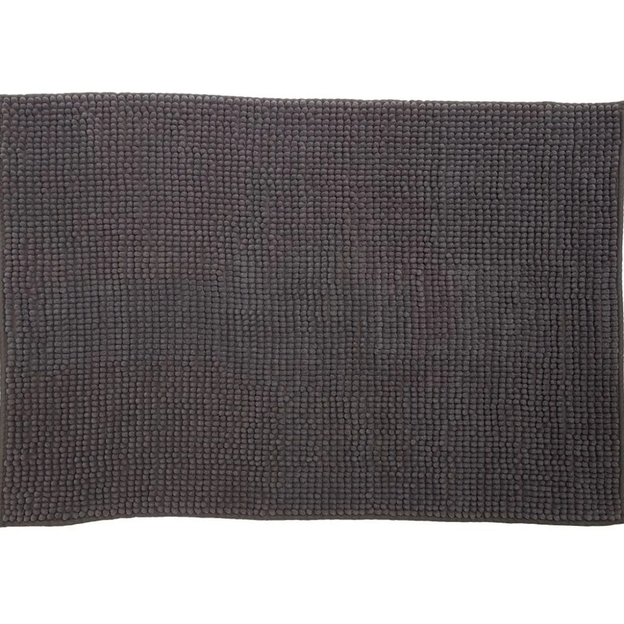 Tapis salle de bain chenille gris