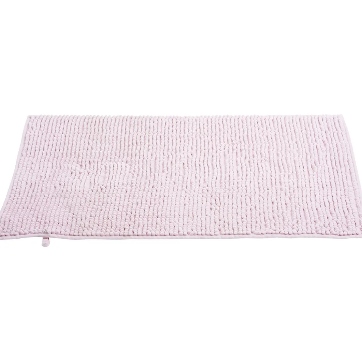 Tapis salle de bain chenille rose