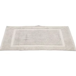 Tapis salle de bain coton beige 70x40 cm