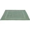 Tapis salle de bain coton vert 70x40 cm