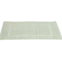 Tapis salle de bain coton vert 70x40 cm