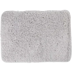 Tapis salle de bain uni gris