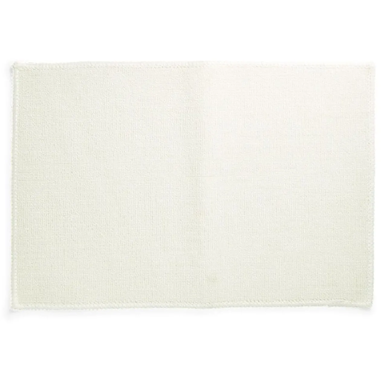 Tapis salle de bain 57x38cm polypropylène et latex blanc