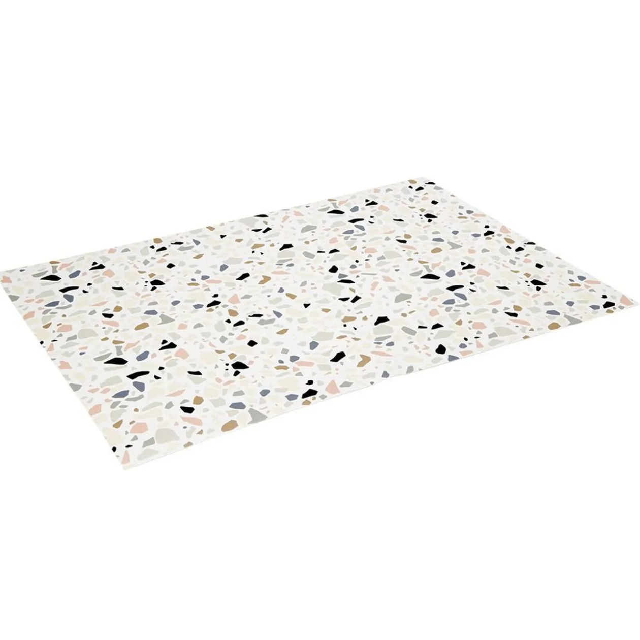 Tapis vinyle mosaïque imitation terrazzo 70 cm