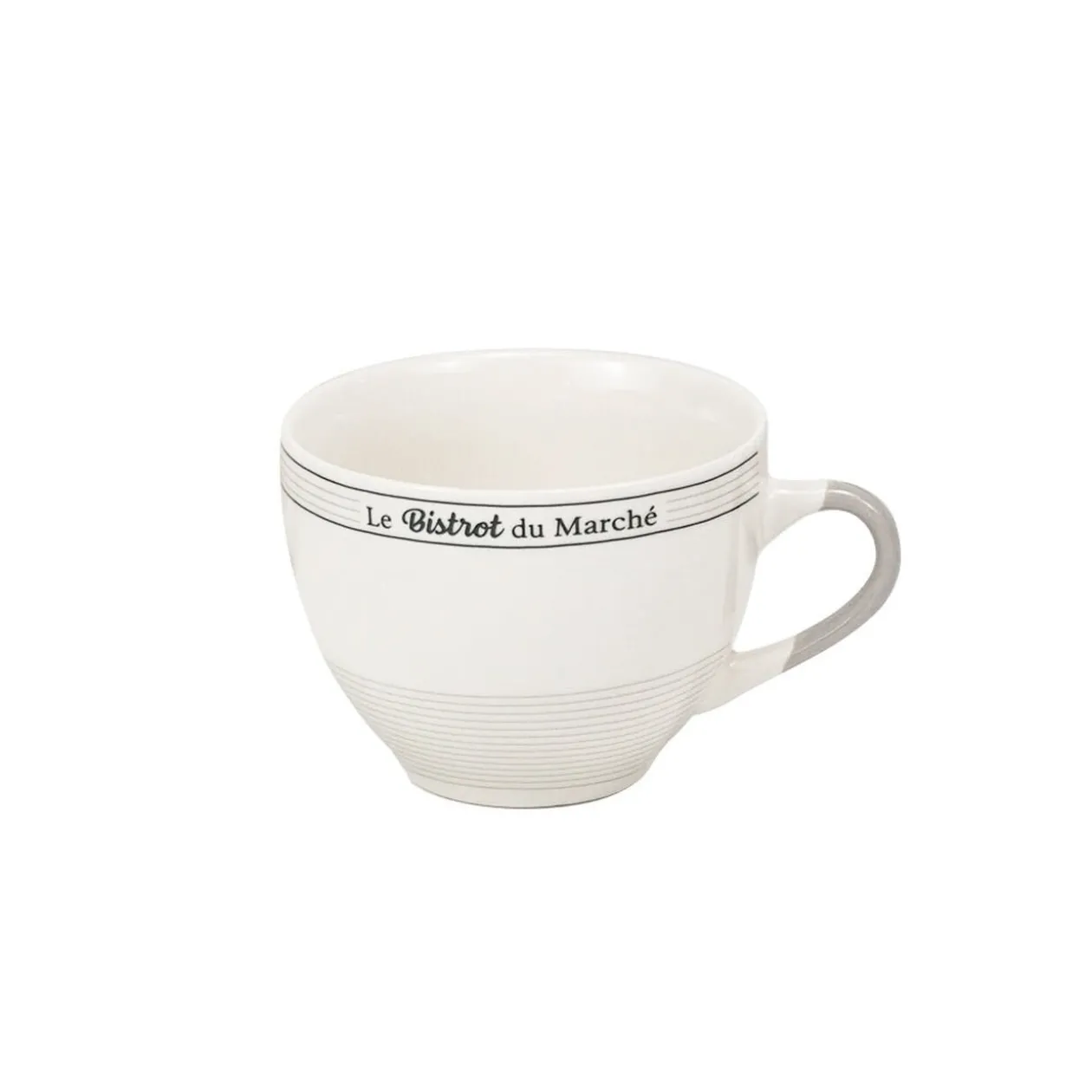 Tasse à café en porcelaine design Bistrot du Marché 22 cl