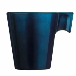 Tasse à expresso en verre trempé Luminarc flashy bleu pétrôle 8 cl