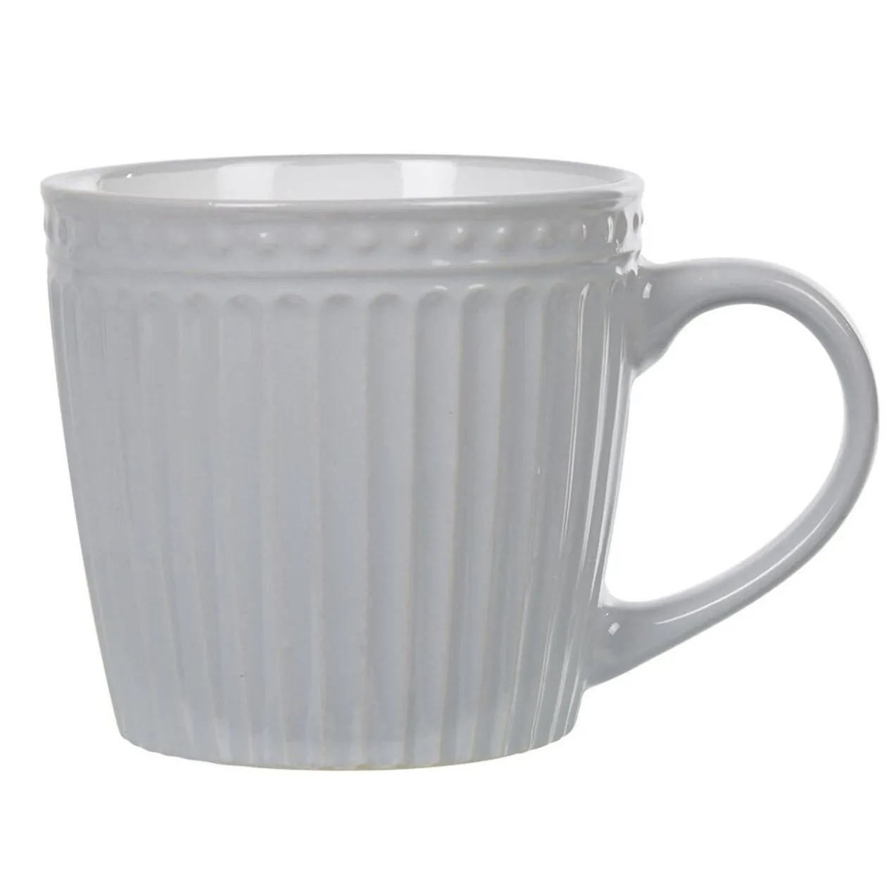 Tasse à thé grise relief 31,9 cl