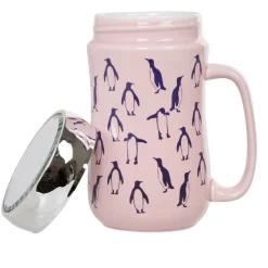 Tasse déco banquise motif pingouin céramique