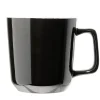 Tasse en grès carrée noir avec anse Ø9,4xH10cm 420ml