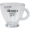 Tasse en verre transparent design café 23 cl