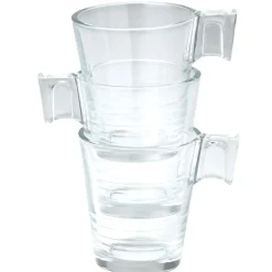 Tasse expresso verre transparent x3