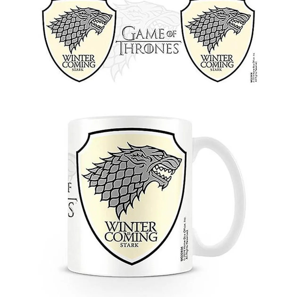 Tasse Game of Thrones céramique imprimé Le Loup Gris Stark