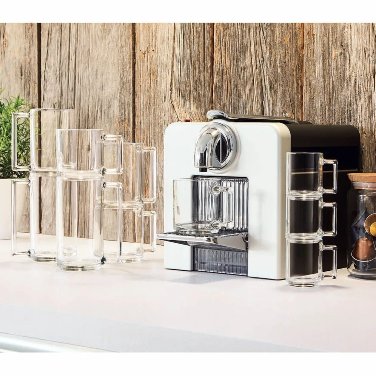 Tasse transparente en verre trempé droit Luminarc 25 cl