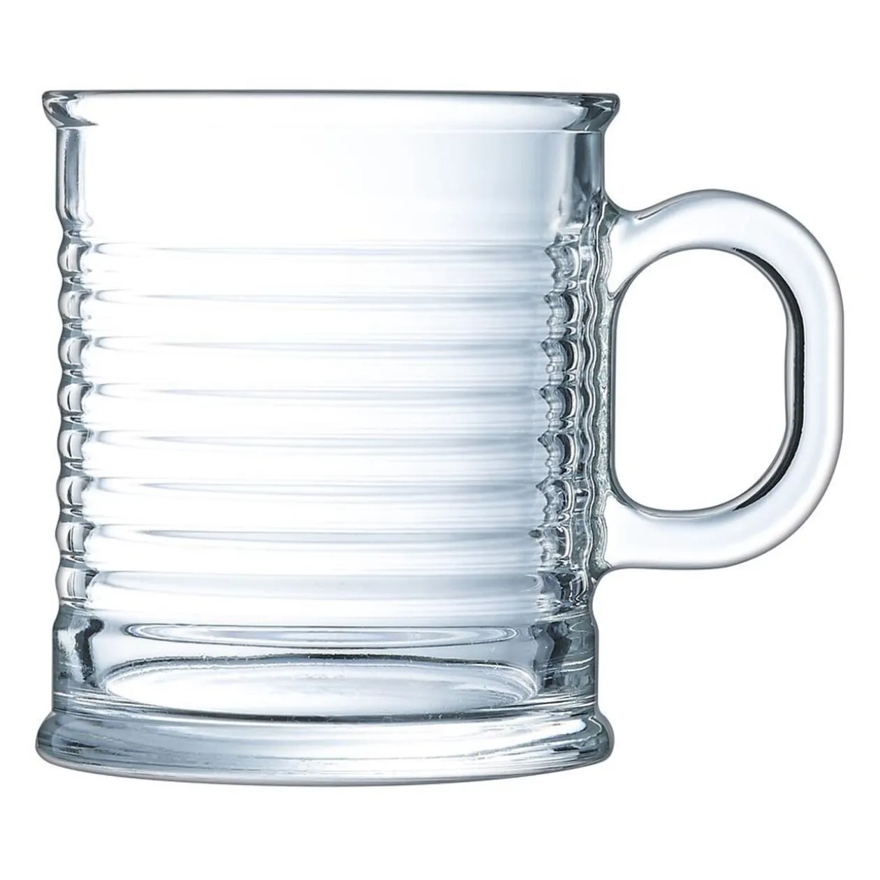 Tasse transparente en verre trempé design conserve Luminarc 25 cl