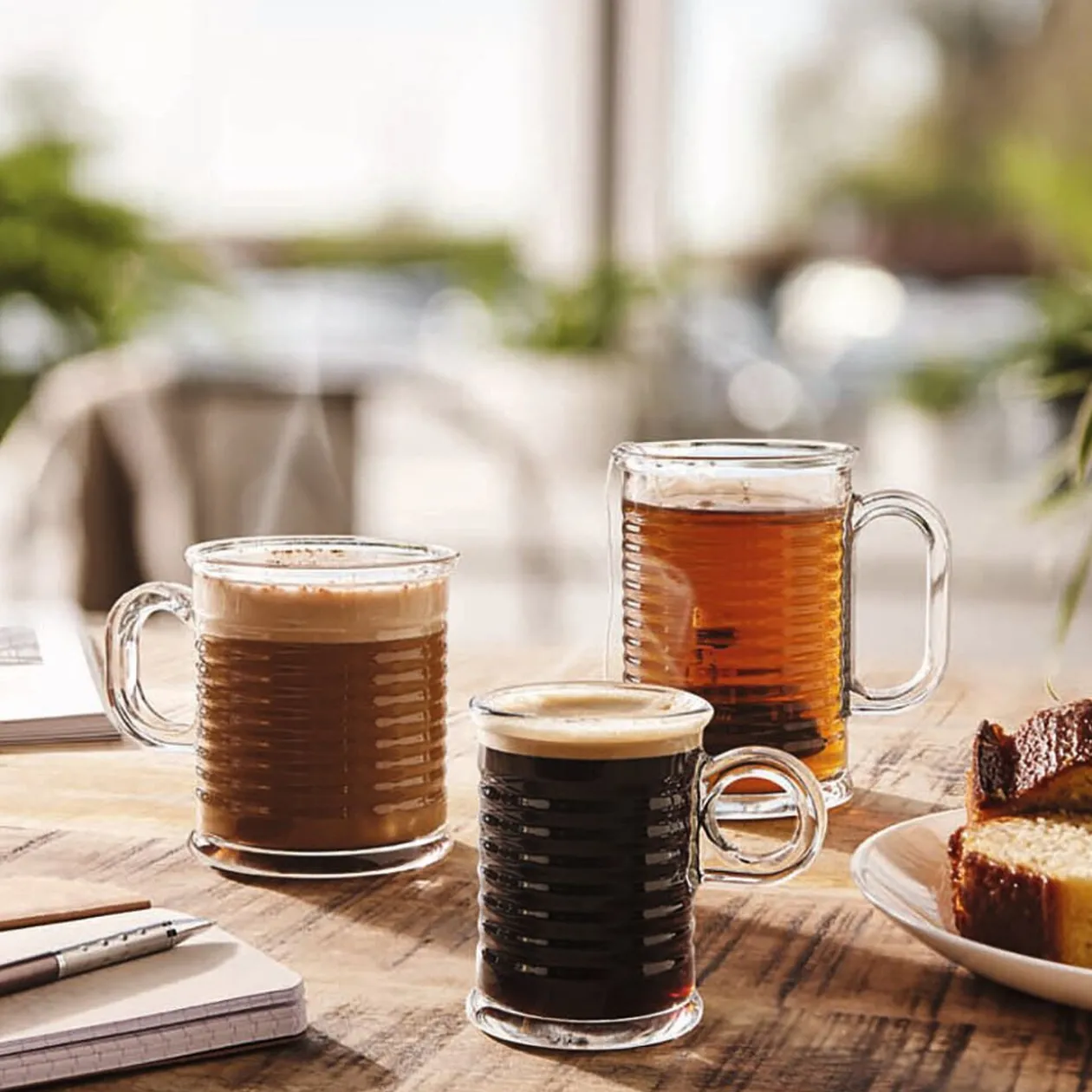 Tasse transparente en verre trempé design conserve Luminarc 25 cl