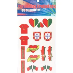 Tatoo éphémère pour supporter Portugal