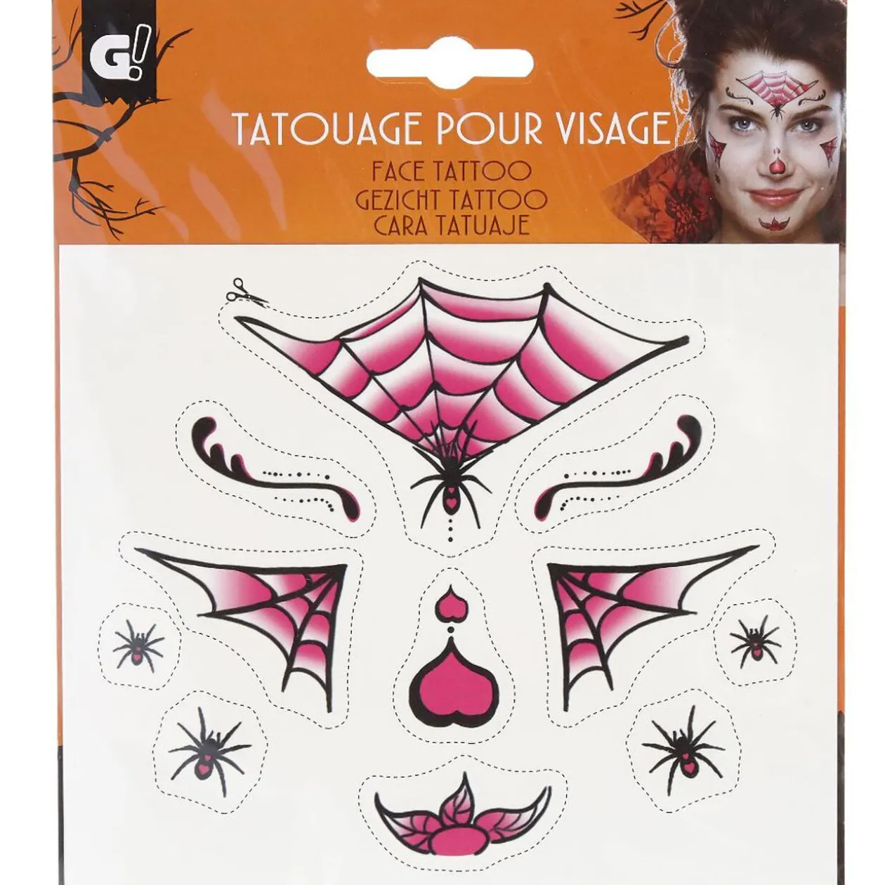 Tatouage pour visage Halloween