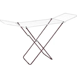 Étendoir à linge horizontal violet et blanc 18 m d'étendage