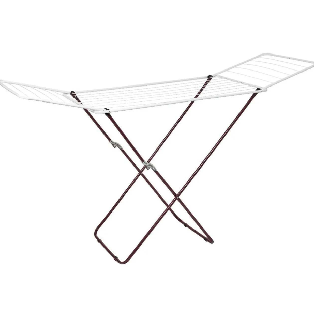 Étendoir à linge horizontal violet et blanc 18 m d'étendage