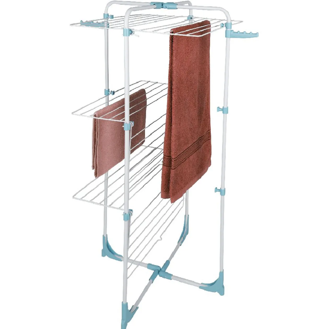 Étendoir à linge tour 18 m d'étendage avec 2 porte-cintres