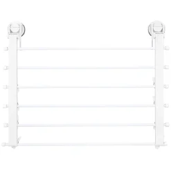 Étendoir mural séchoir à linge avec fixation à ventouse