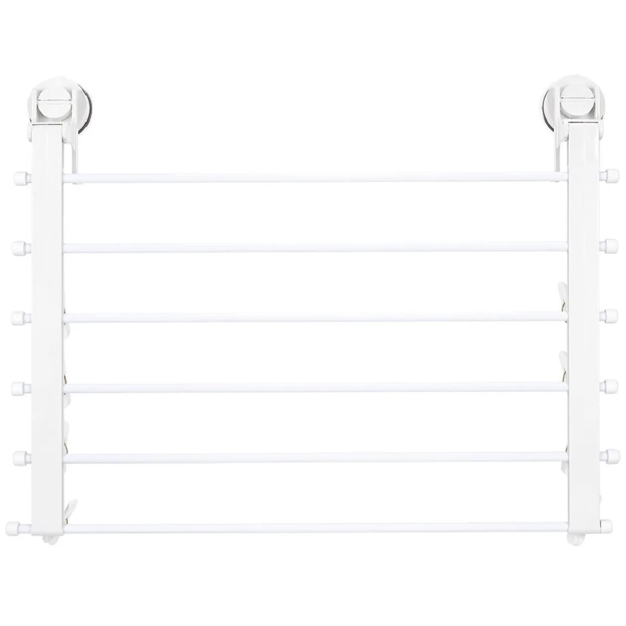 Étendoir mural séchoir à linge avec fixation à ventouse