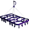 Étendoir séchoir à linge 24 pinces violet